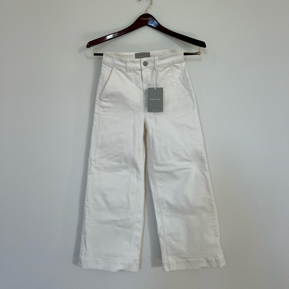 NWT Everlane Wide Leg Crop Pant Size 0